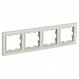Рамка IEK Brite РУ-4-БрКр 4 поста бежевый
