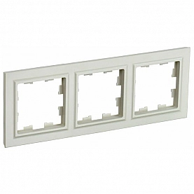 Рамка IEK Brite РУ-3-БрКр 3 поста бежевый