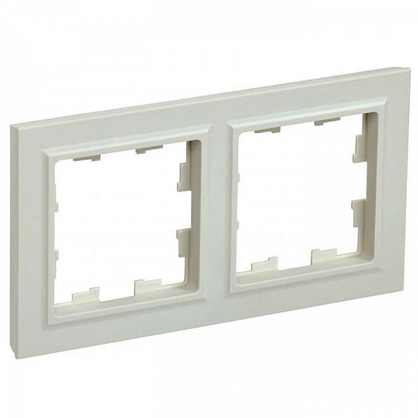 Рамка IEK Brite РУ-2-БрКр 2 поста бежевый