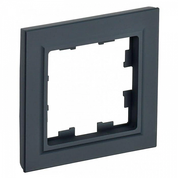 Рамка IEK Brite РУ-1-БрГ 1 пост графит