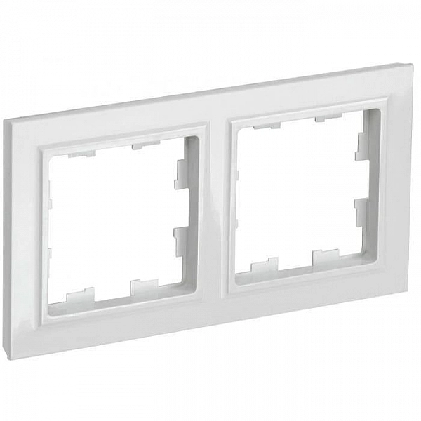 Рамка IEK Brite РУ-2-БрБ 2 поста белый