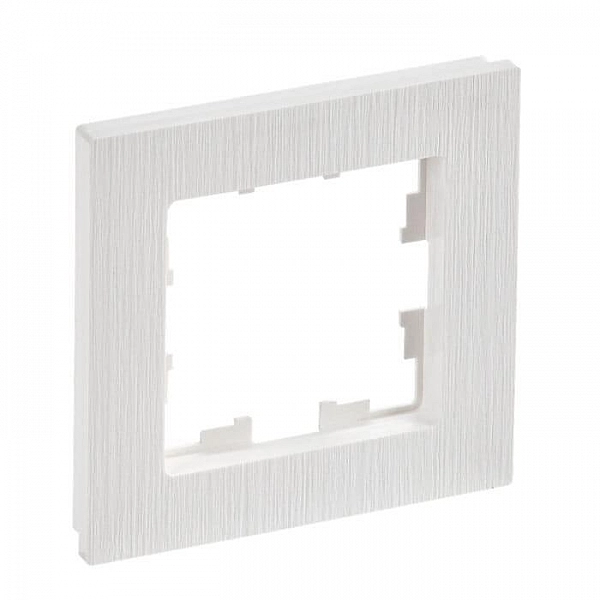 Рамка IEK Brite РУ-1-Бр 1 пост белый рифленый
