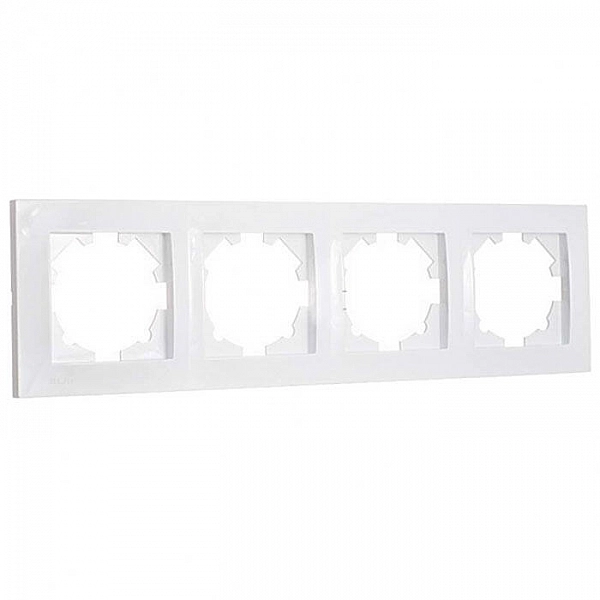 Рамка EL-BI Vega 510-015600-228 4 поста белоснежная