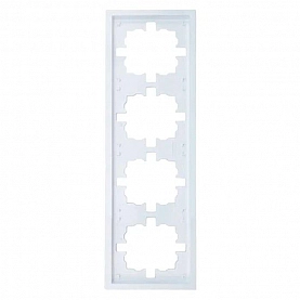 Рамка Lezard Zima 704-0200-149 4 поста белая