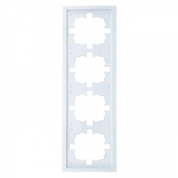 Рамка Lezard Zima 704-0200-149 4 поста белая