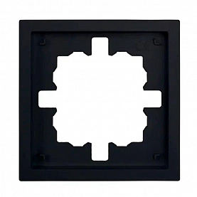 Рамка Lezard Zima 704-4200-146 1 пост черный бархат