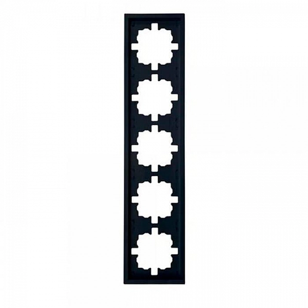 Рамка Lezard Zima 704-4200-150 5 постов черный бархат