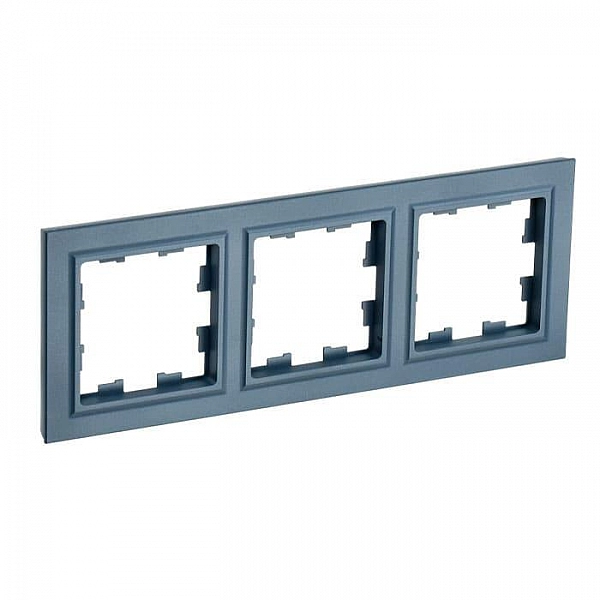 Рамка IEK Brite РУ-3-БрМ 3 поста маренго