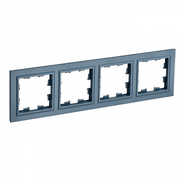 Рамка IEK Brite РУ-4-БрМ 4 поста маренго