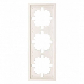 Рамка Lezard Zima 704-9000-148 3 поста слоновая кость