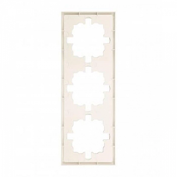 Рамка Lezard Zima 704-9000-148 3 поста слоновая кость