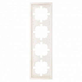 Рамка Lezard Zima 704-9000-149 4 поста слоновая кость