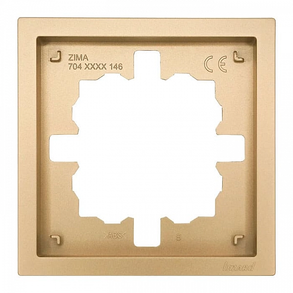 Рамка Lezard Zima 704-3600-146 1 пост золото