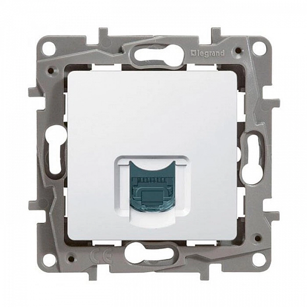Розетка компьютерная Legrand Etika 672241 1* RJ45 UTP белая