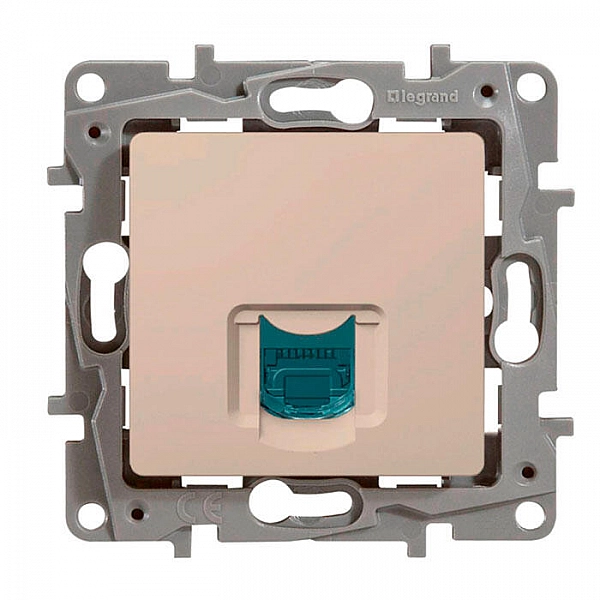 Розетка компьютерная Legrand Etika 672341 1*RJ45 UTP слоновая кость