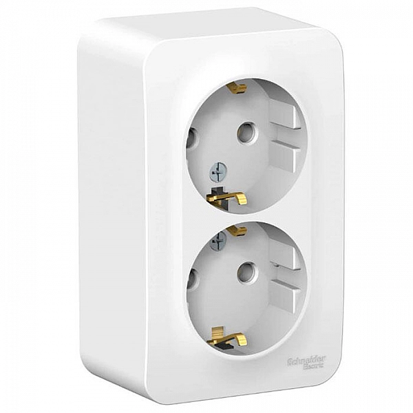 Розетка Systeme Electric Blanca BLNRA010211 2 места с заземлением белый