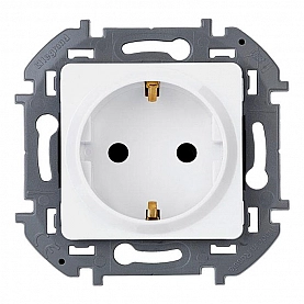 Розетка Legrand Inspiria 673720 2P+E с заземлением белый