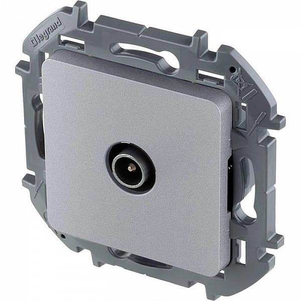 Розетка TV Legrand Inspiria 673852 звезда алюминий