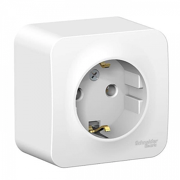Розетка Systeme Electric Blanca BLNRA010111 1 место с заземлением белая