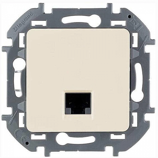 Розетка компьютерная Legrand Inspiria 673826 1*RJ45 UTP CAT5E слоновая кость