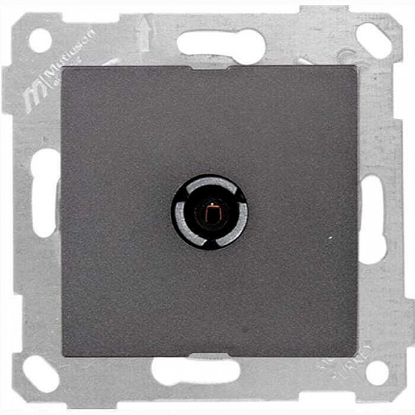 Розетка TV Mutlusan Rita 2200 171 0195 оконечная дымчатый