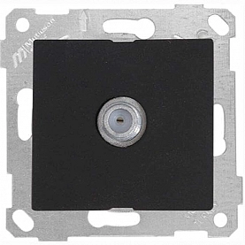 Розетка TV Mutlusan Rita 2200 171 0184 оконечная черный матовый