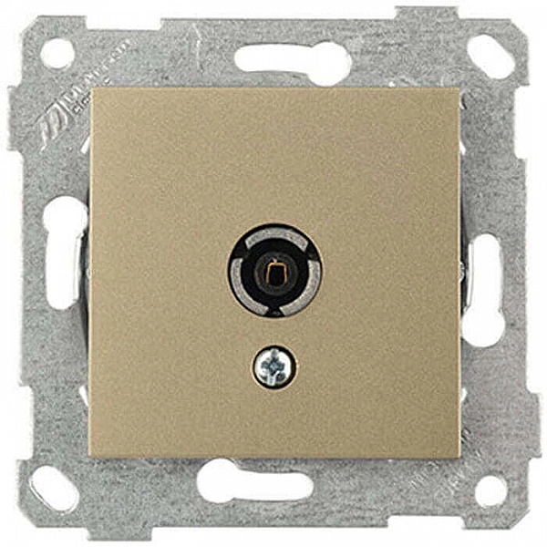 Розетка TV Mutlusan Rita 2200 171 0185 оконечная золото доре