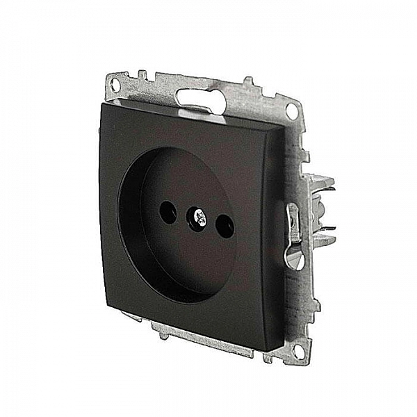 Розетка EL-BI Zena-Vega 609-014800-215 без заземления вантаблэк механизм