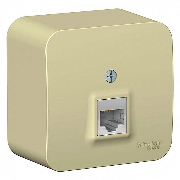 Розетка компьютерная Systeme Electric Blanca BLNIA045007 RJ45 кат.5e бежевая