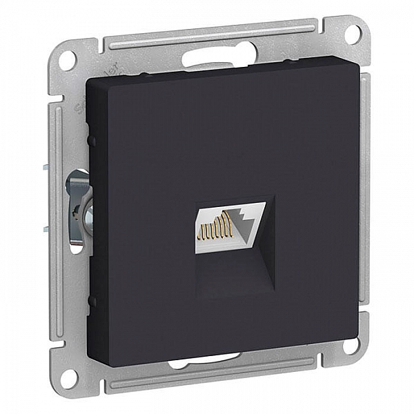 Розетка компьютерная Systeme Electric AtlasDesign ATN001083 RJ45 кат.5e карбон