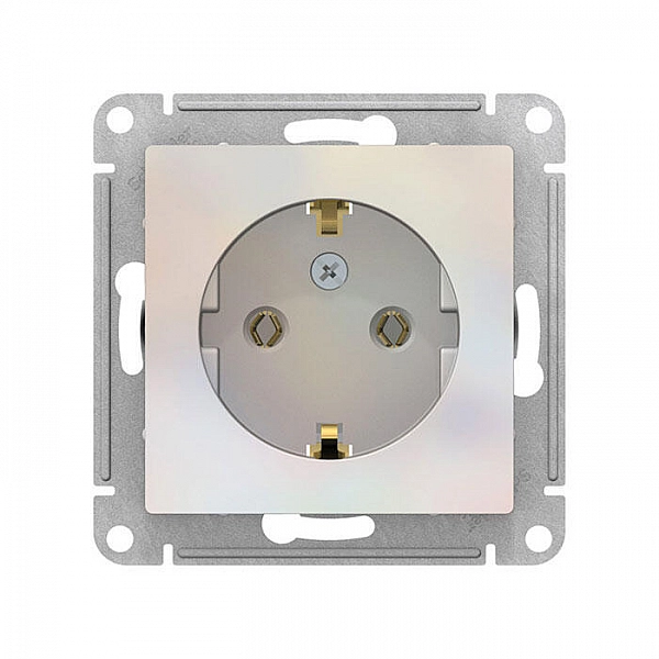 Розетка Systeme Electric AtlasDesign ATN000443 с заземлением без шторок 16А жемчуг