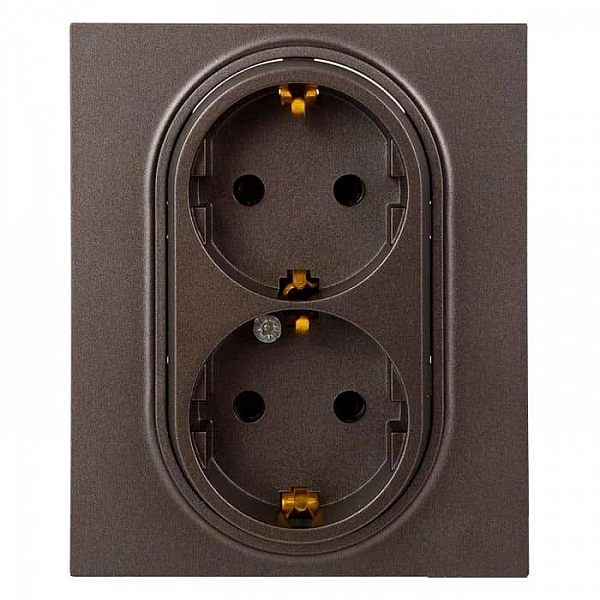 Розетка Legrand Structura 764233 2*2P+E магнезиум