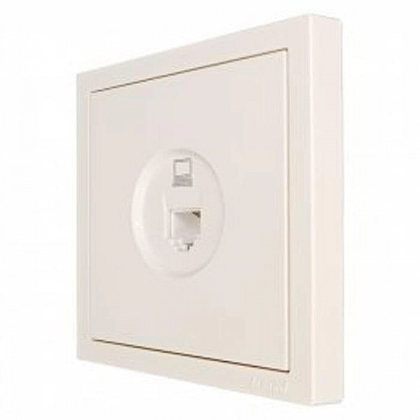 Розетка компьютерная Lezard Zima 704-9088-139 слоновая кость