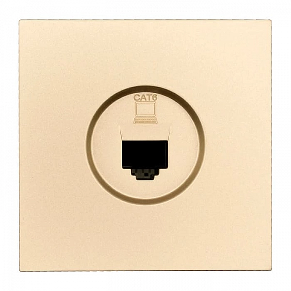 Розетка компьютерная Lezard Zima 704-3688-140 золото