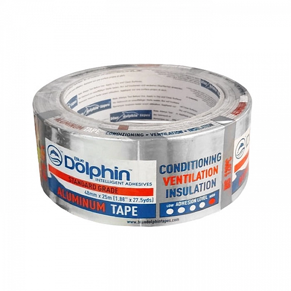 Лента алюминиевая клейкая Blue Dolphin 48 мм*25 м