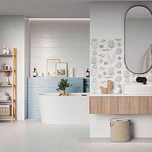Плитка Gracia Ceramica Monocolor wall 01 250*600 мм white. Изображение - 2