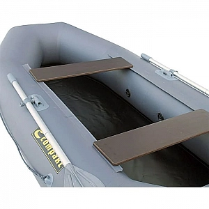 Надувная лодка Leader Boats Компакт-240 4022022 серый. Изображение - 4