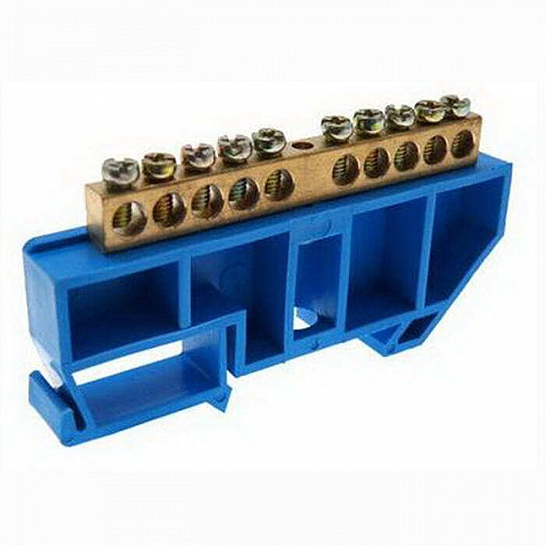 Шина N ноль ETP ШНИ-6*9-10-Д-С 6*9D101 на DIN-изоляторе