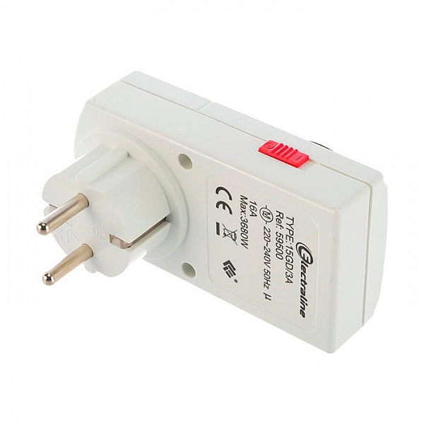 Розетка-таймер Electraline 59500 механический суточный