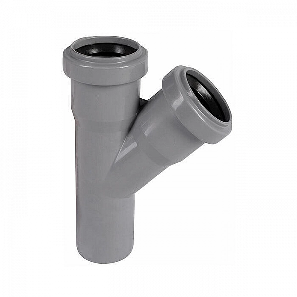 Тройник для внутренней канализации МультиМирПласт 50*50*45
