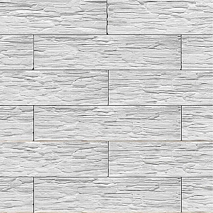 Декоративный гипсовый камень Stone Mill Сланец Саянский 0100 белый