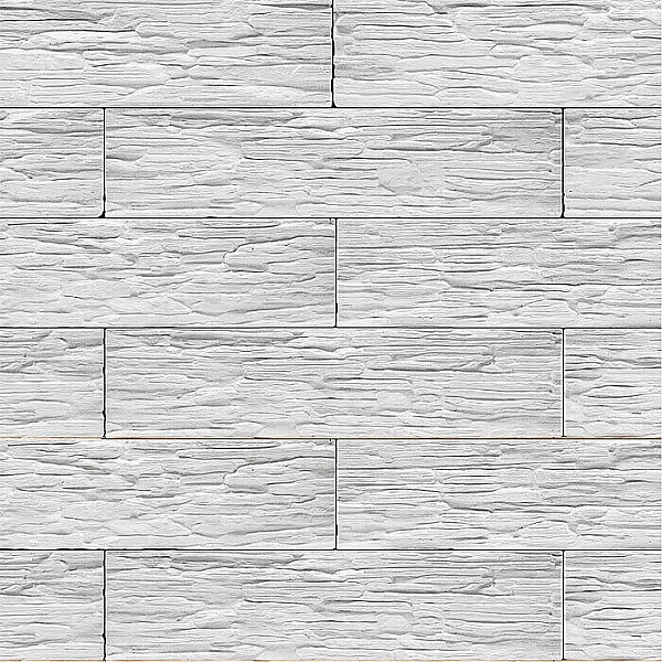 Декоративный гипсовый камень Stone Mill Сланец Саянский 0100 белый