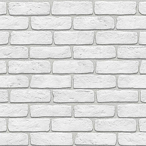 Декоративный гипсовый камень Stone Mill Кирпич Старый 0600 белый