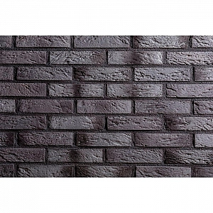 Декоративный камень РуБелЭко Кирпич Римский КР-012 графит с тонировкой