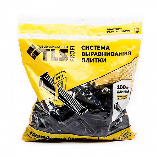 Система выравнивания плитки TLS Клин 100 шт