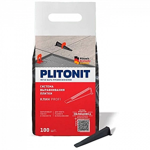 Система выравнивания плитки Plitonit Клин SVP-PROFI 100 шт. Изображение - 1