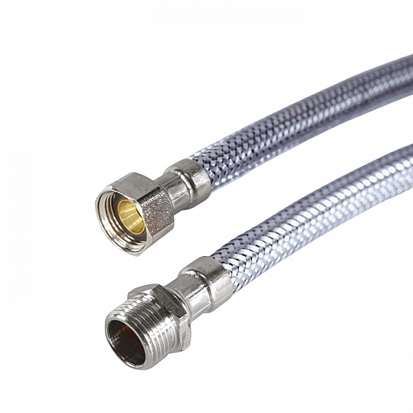 Гибкая подводка для воды Mateu Black&Grey гайка/штуцер в нейлоне 60 см