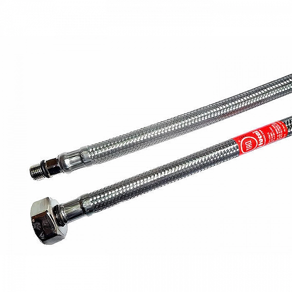 Шланг резиновый Tucai Taq Grif 1576 в металлической оплетке М10-короткая Г1/2 70 см