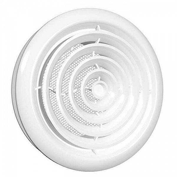 Диффузор ERA 12.5DK 125 мм приточно-вытяжной со стопорным кольцом и фланцем