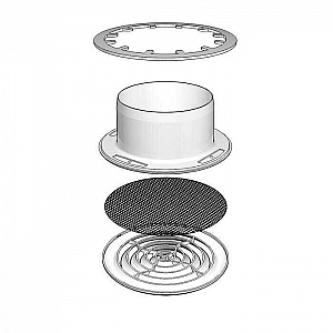 Диффузор ERA 12.5DK 125 мм приточно-вытяжной со стопорным кольцом и фланцем. Изображение - 1
